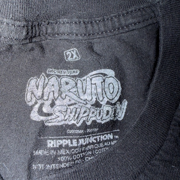 Ripple Junction Naruto Men’s T-Shirt - Black and Blue - Picture 3 of 3